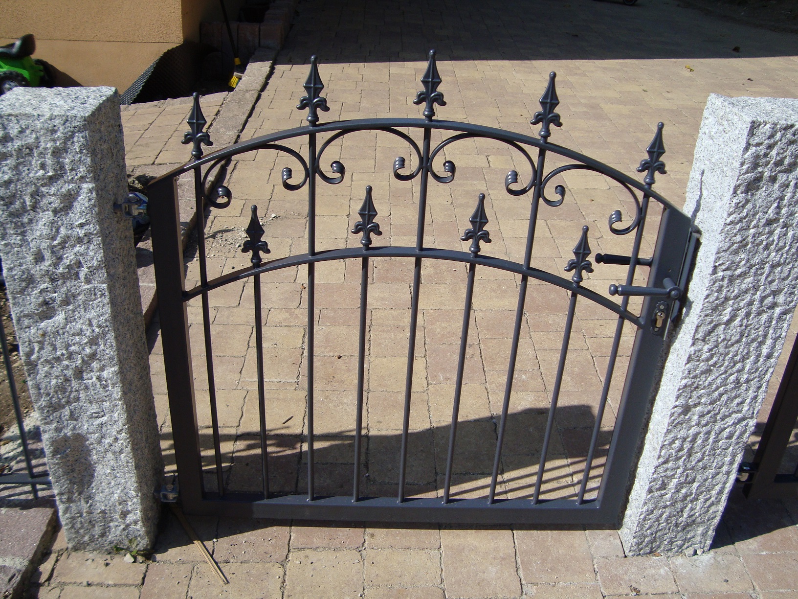 Schmiedeeisen T&uuml;r pulverbeschichtet